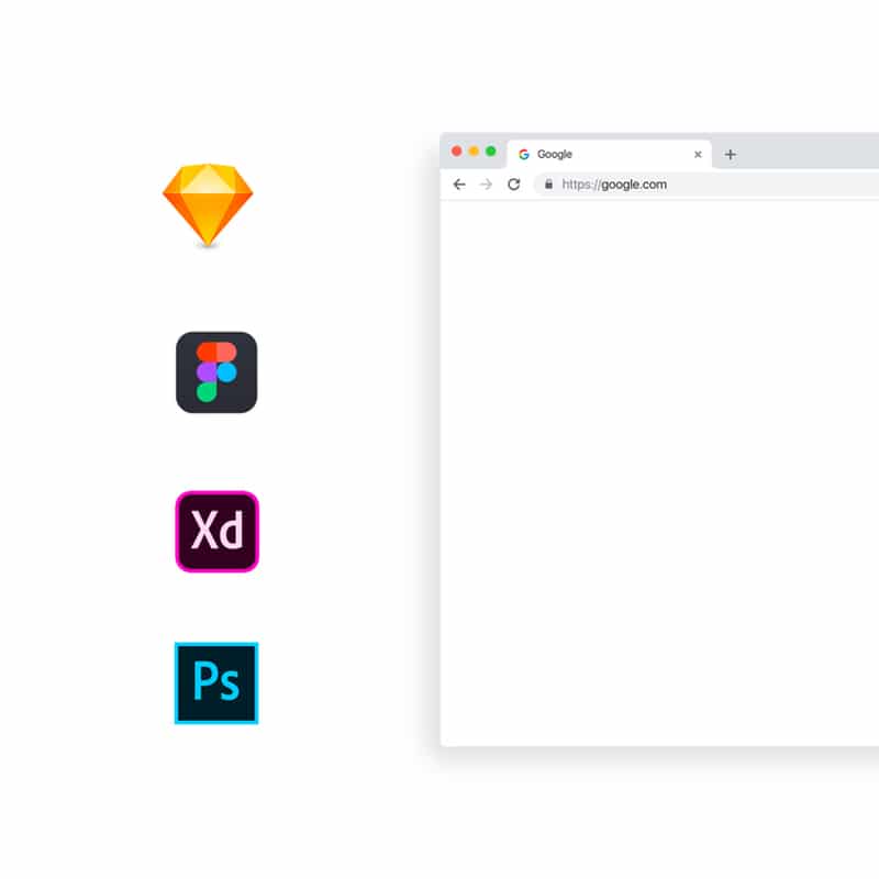 Google Chrome Mockup Light Version
