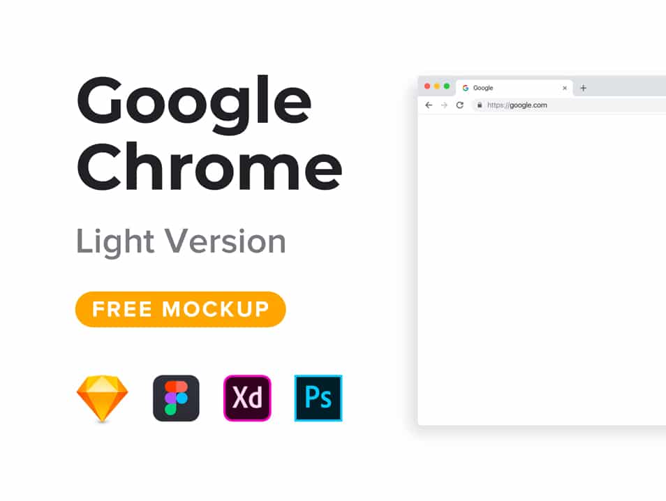 Google Chrome Mockup Light Version