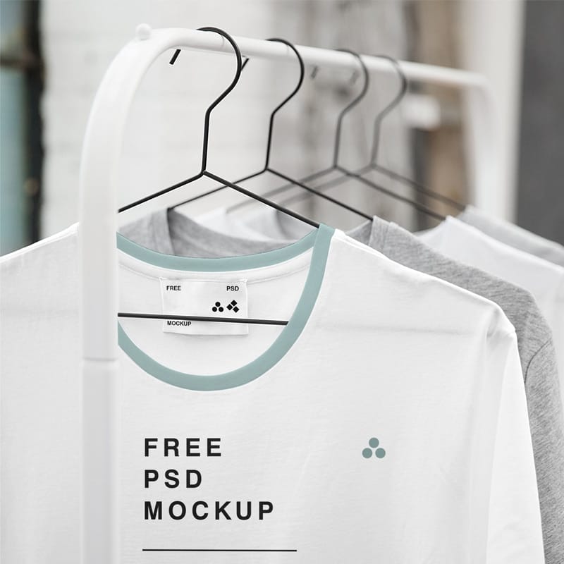 Hanging T-Shirt Mockup
