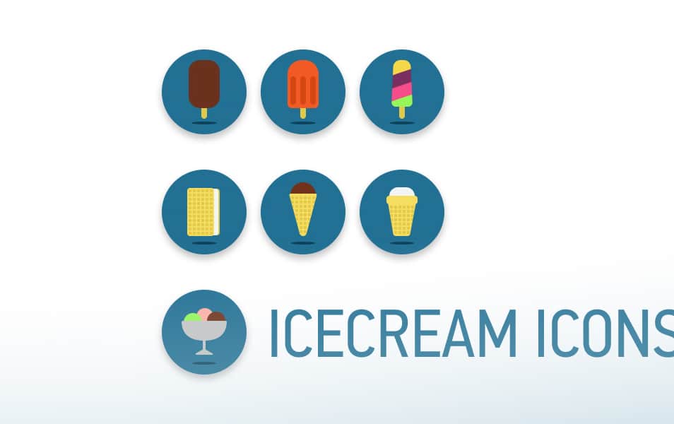 Icecream Mini Icons Set