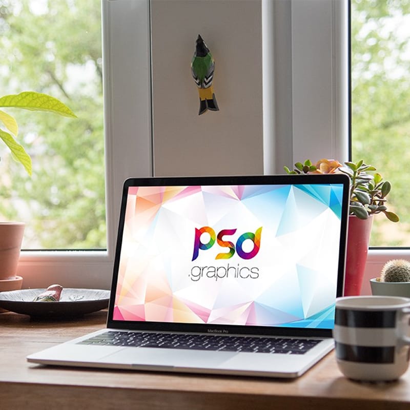 Indoor Macbook Pro Mockup