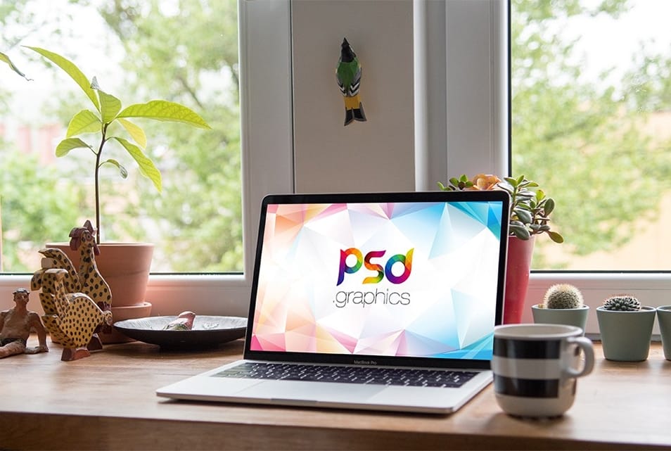 Indoor Macbook Pro Mockup