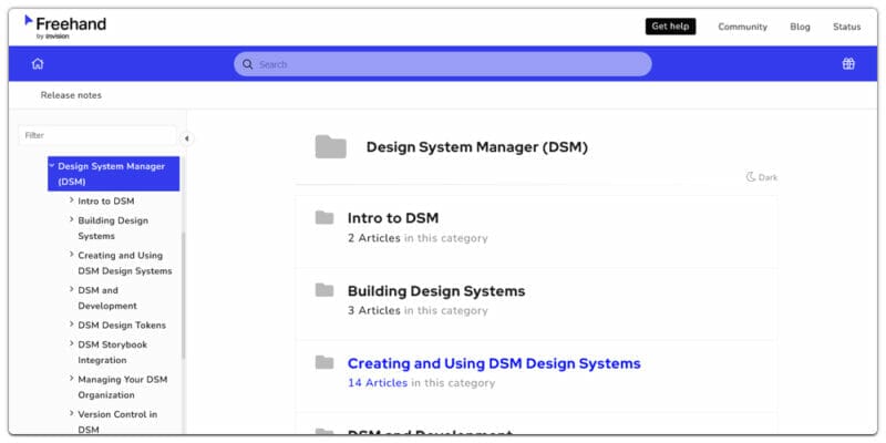 Invision’s Design System Manager
