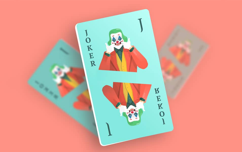 JOKER Playing Card Mockup