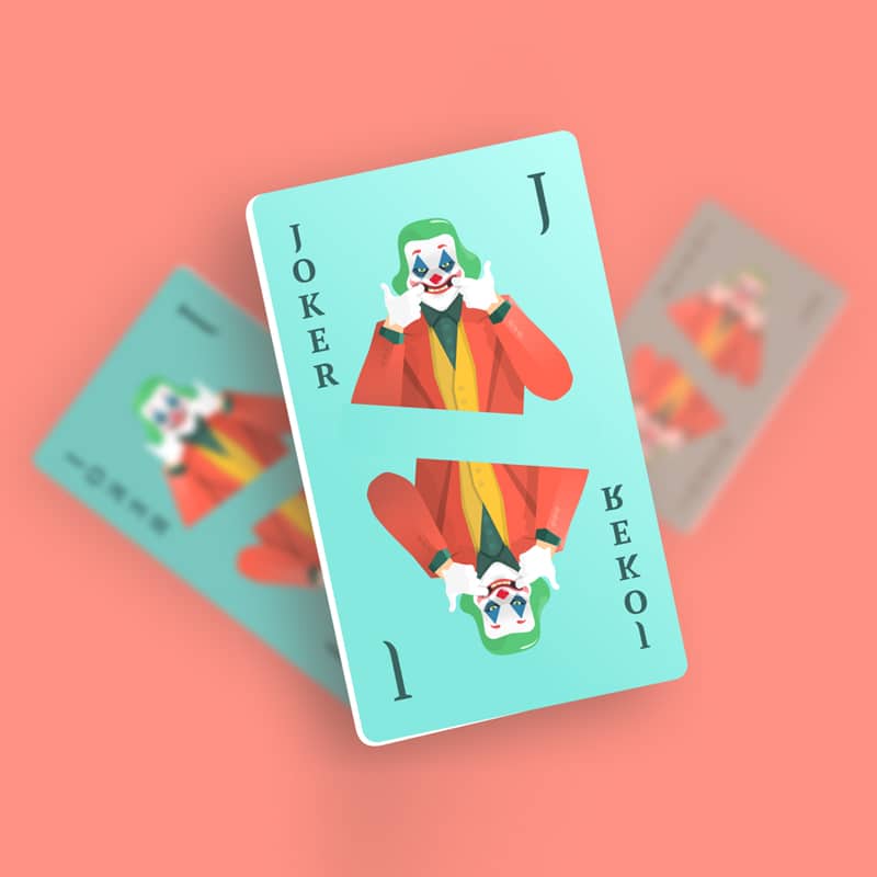 JOKER Playing card Illustration Mockup