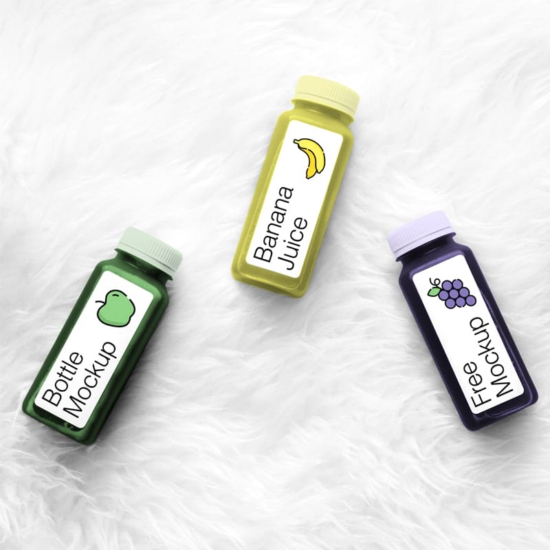 Juice Bottle Mockups