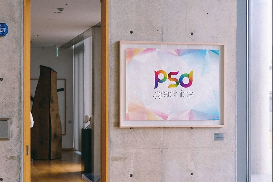 Landscape Wall Poster Frame Mockup