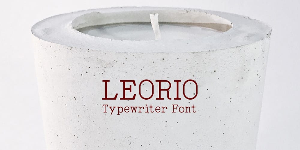 Leorio Typewritter Font