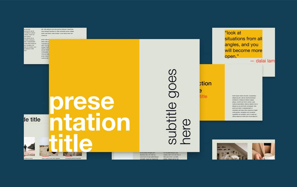 Light Theme Presentation Template