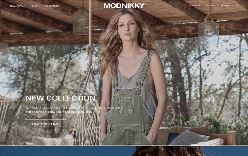 Modnikky Free Figma eCommerce Template