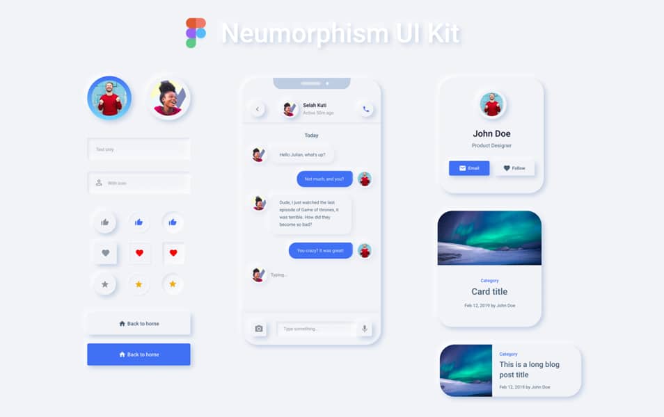 Neumorphism UI Kit