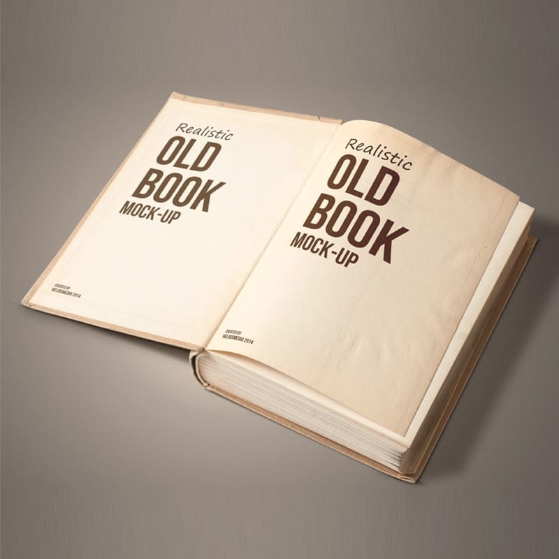 Open Book Mockups