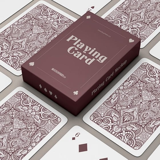 Playing Cards Free PSD Mockups