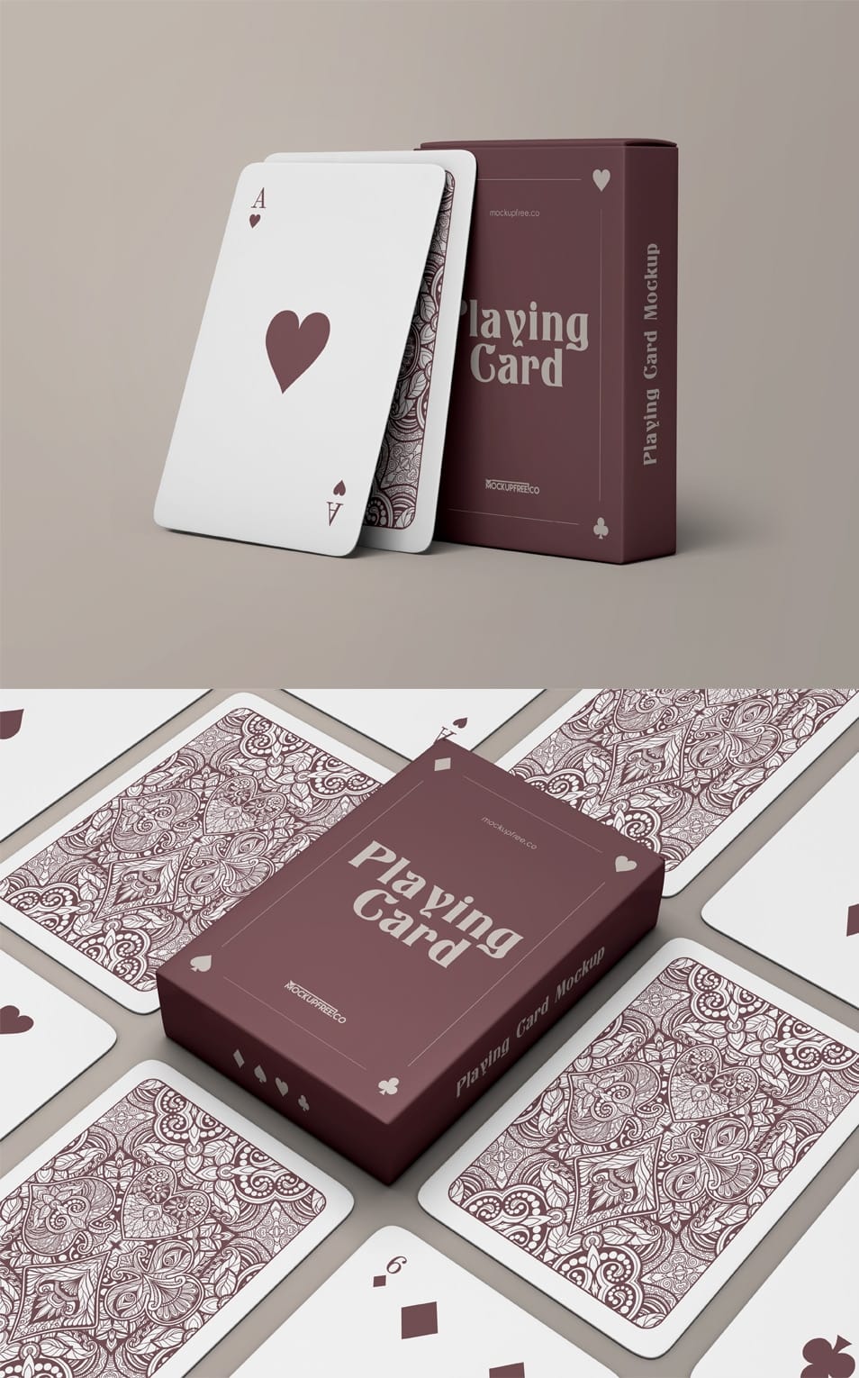 Playing Cards Free PSD Mockups