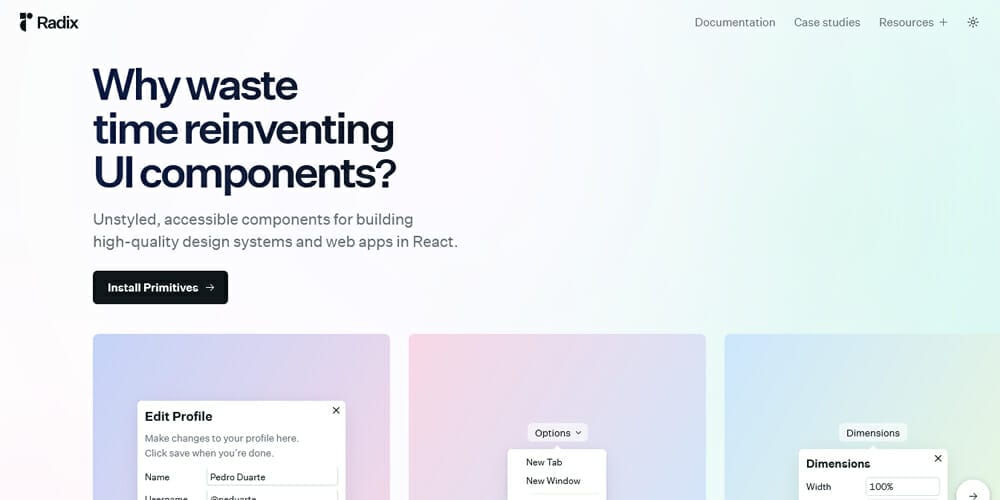 Best Design System Tools (Free & Premium) 17 Radix UI