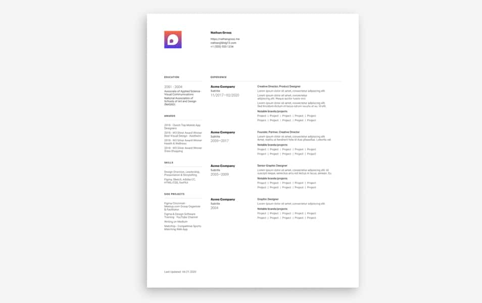 Resume Template