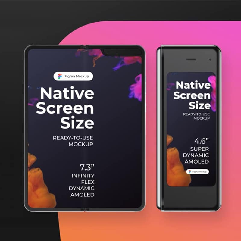 Samsung Galaxy Fold Figma Mockup