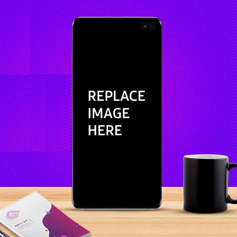 Samsung Galaxy S10+ Mockup PSD