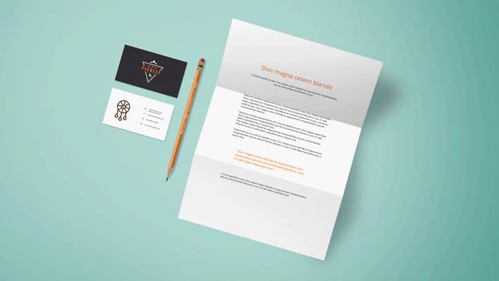 Simple Branding Design Mockup