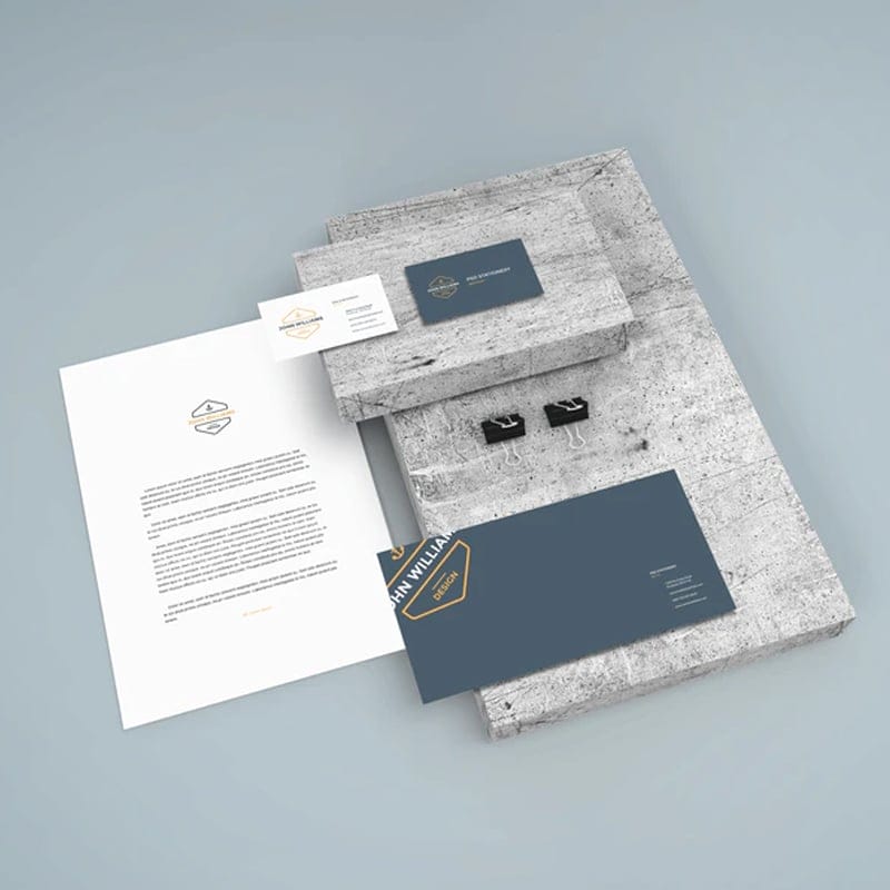 Stationery Scene Mockup Psd Css Author
