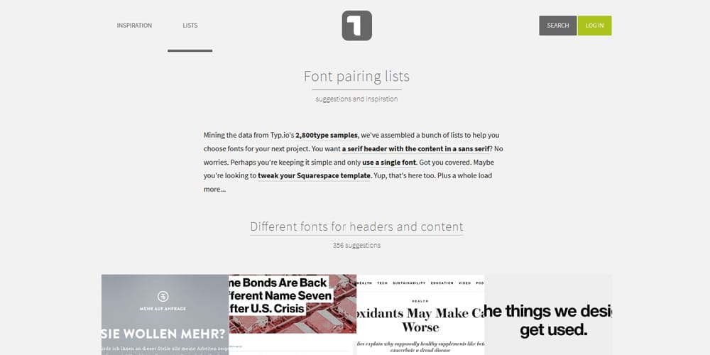 Remarkable New Font Pairing Tools for Designers 10 Typo Font Pairing Lists