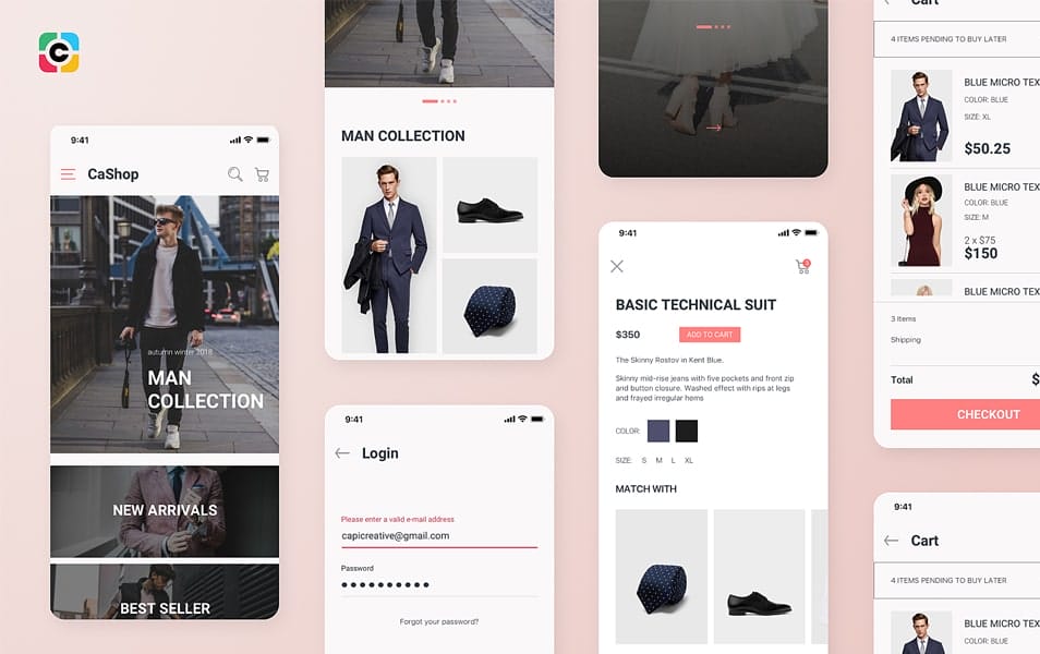 Veera E-commerce App UI Kit Free Version