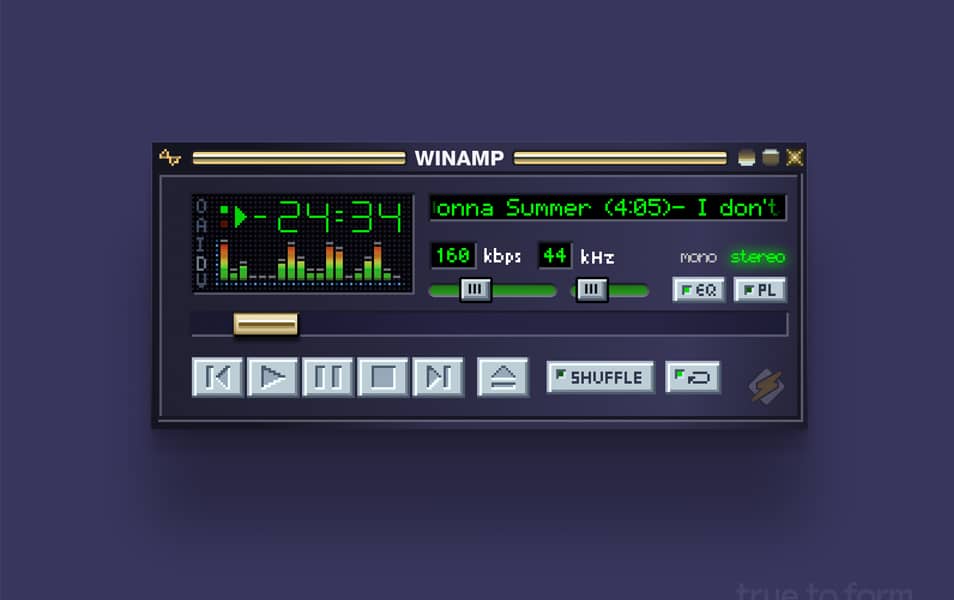 Winamp Skin Clone from 1997