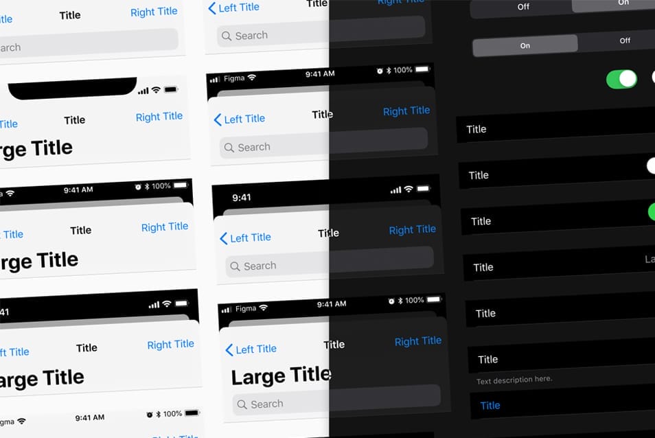 iOS 13 UI kit Figma