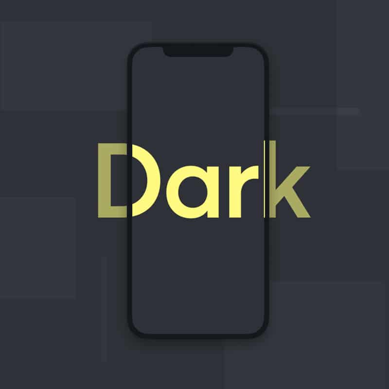 iPhone X Dark Figma Mockup