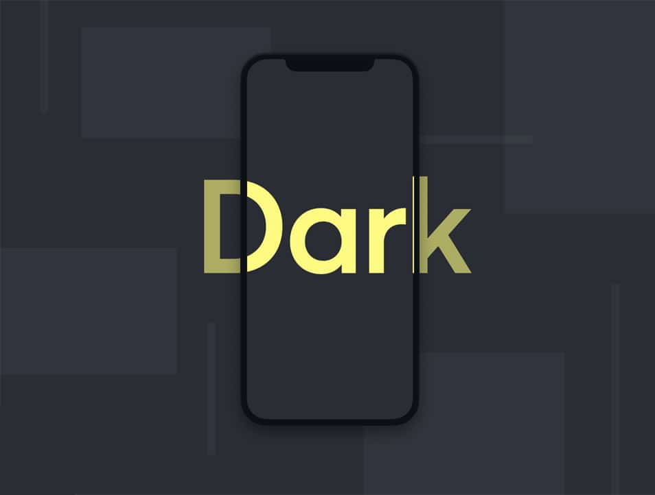 iPhone X Dark Figma Mockup