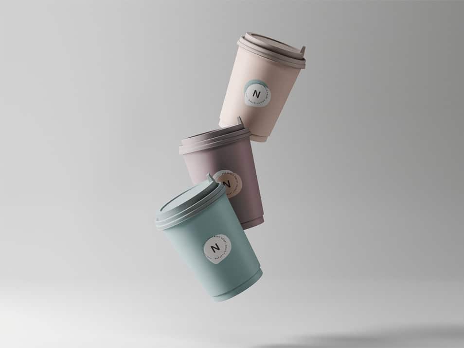 3 Coffee Cup Mockups