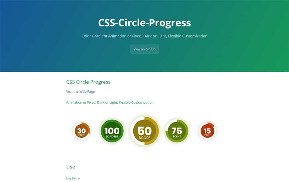 CSS Circle Progress