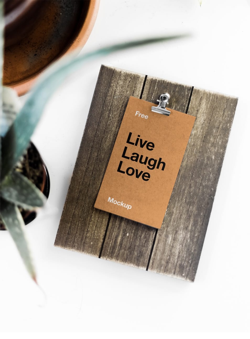 Card on Board Mockup