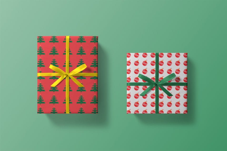 Christmas Box Mockup