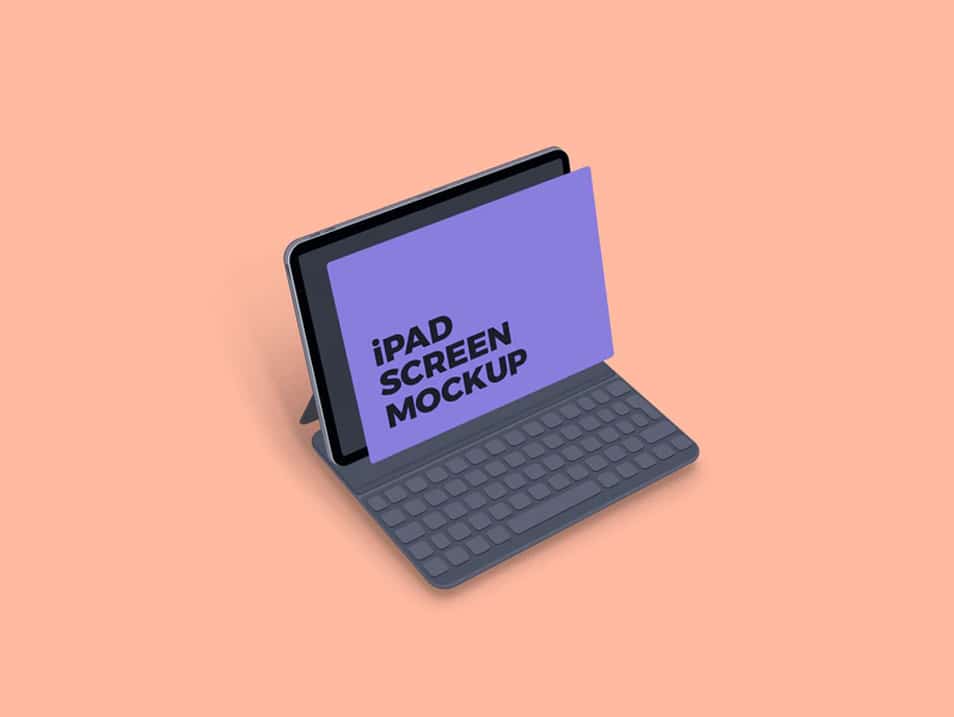 Clean iPad Screen Mockup