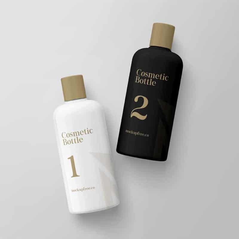 Cosmetic Bottle Free PSD Mockups
