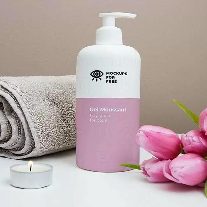 Cosmetic Bottle Mockup