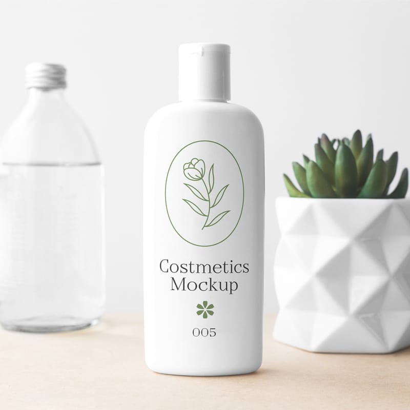 Cosmetics Bottle PSD Mockup