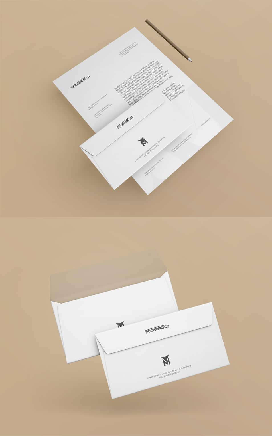 Floating Identity Free PSD Mockups