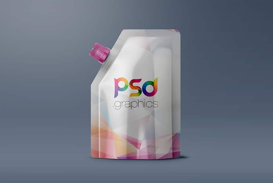 Food Pouch Packaging Mockup PSD
