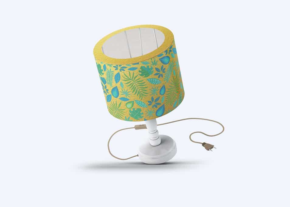 Free Beautiful Table Lamp Mock-up