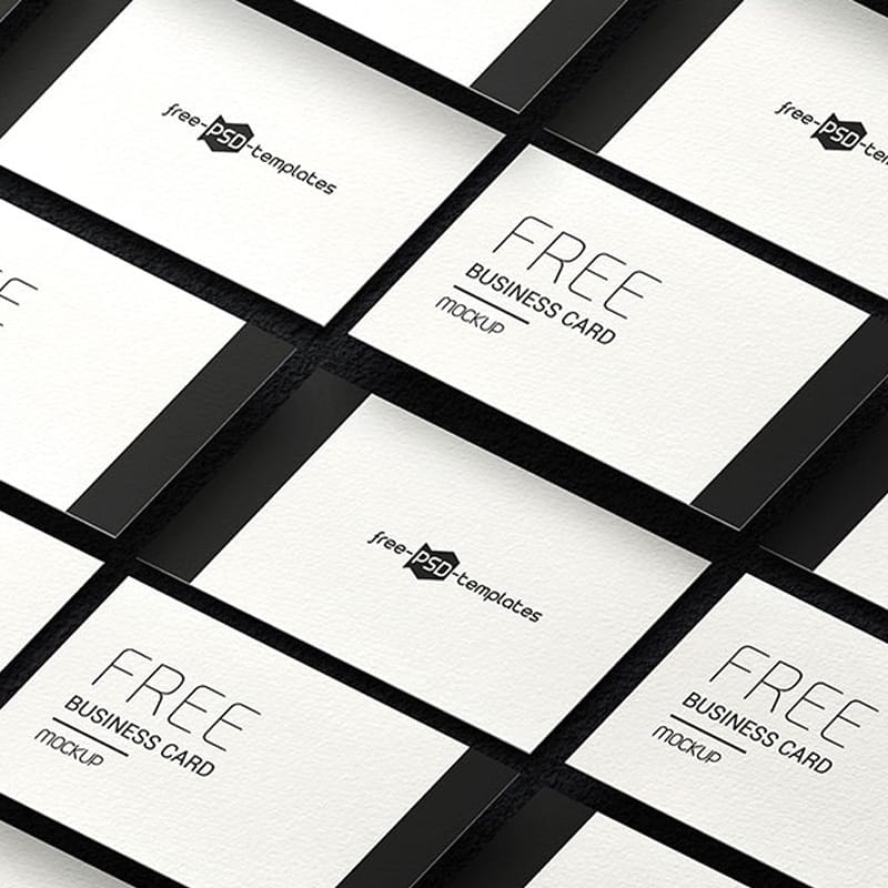 Free Business Card Mockup Set