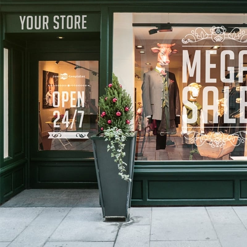 Free Facades and StoreFronts MockUps