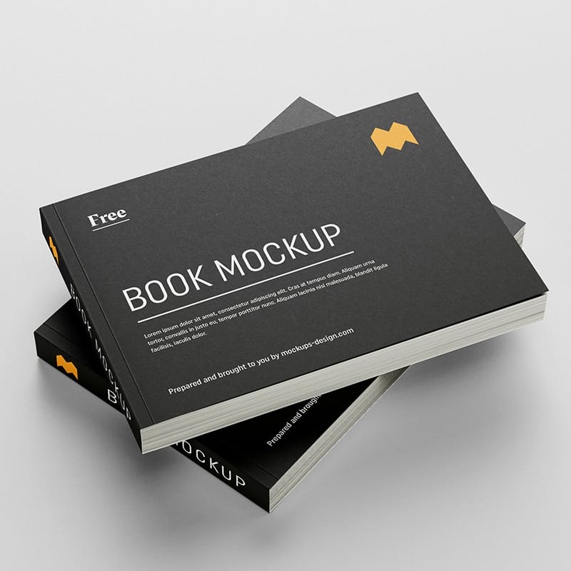 Free Landscape Book Mockup