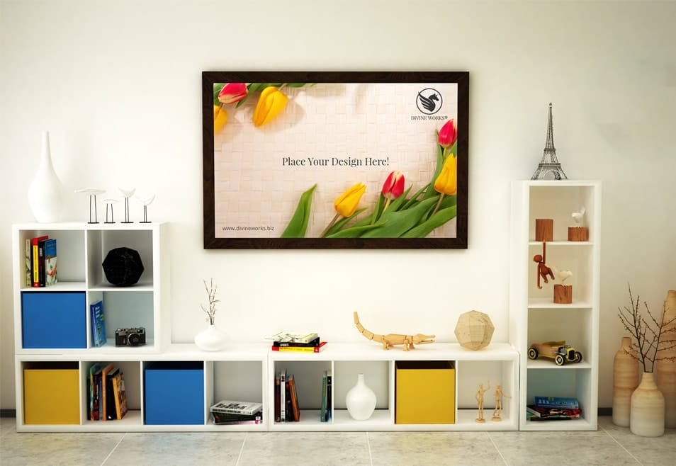 Free Landscape Frame Mockup