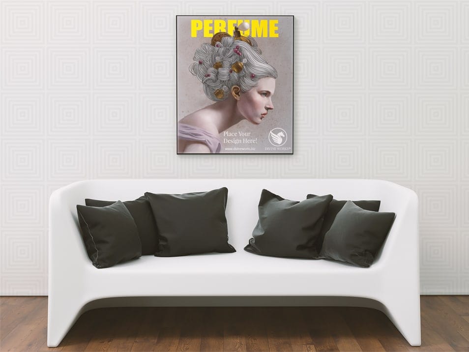 Free Living Room Frame Mockup