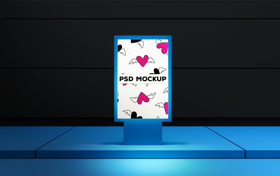 Free Metro Street Poster Mockup