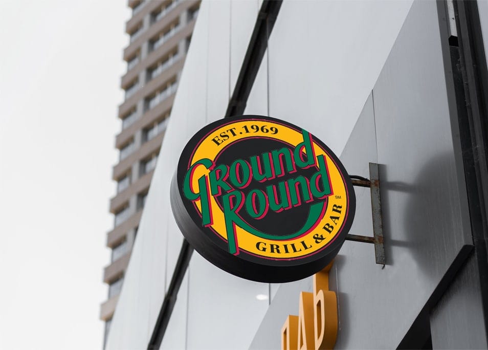 Free Outdoor Hanging Wall Sign Mockup