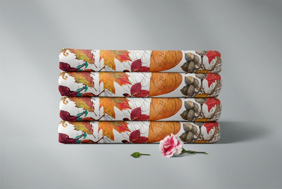 Free PSD Bathroom Shower Towel Design Mockup