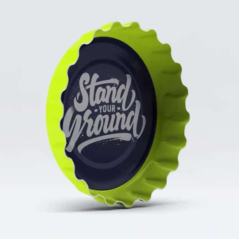 Free PSD Bottle Cap Mockup